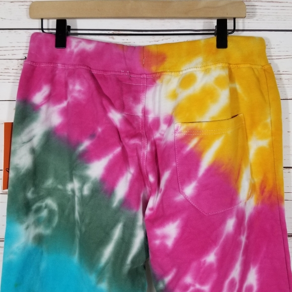 Le Detresse | Strawberry Fields Colorful Tie Dye Jogger Sweatpants NEW - Picture 6 of 8